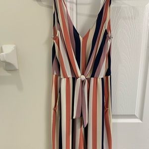 Multicolor midi jumpsuit